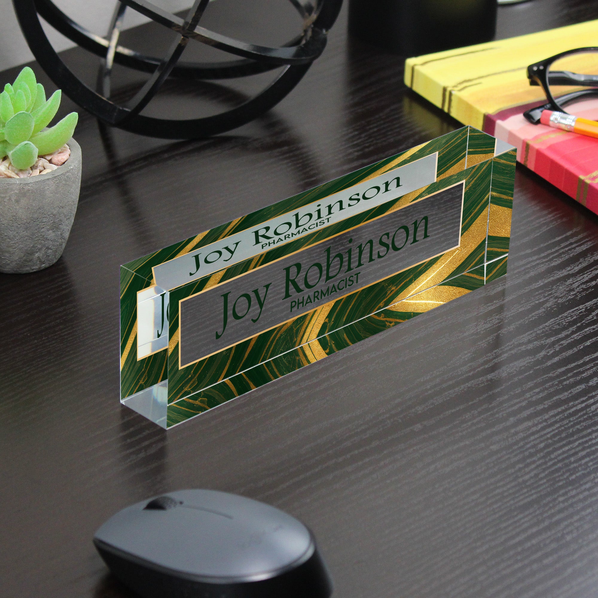 Elegant Personalized Acrylic Desk Nameplate – Custom Engraved for Professionals, Perfect Gift for Office Décor and Celebrations - Image 7