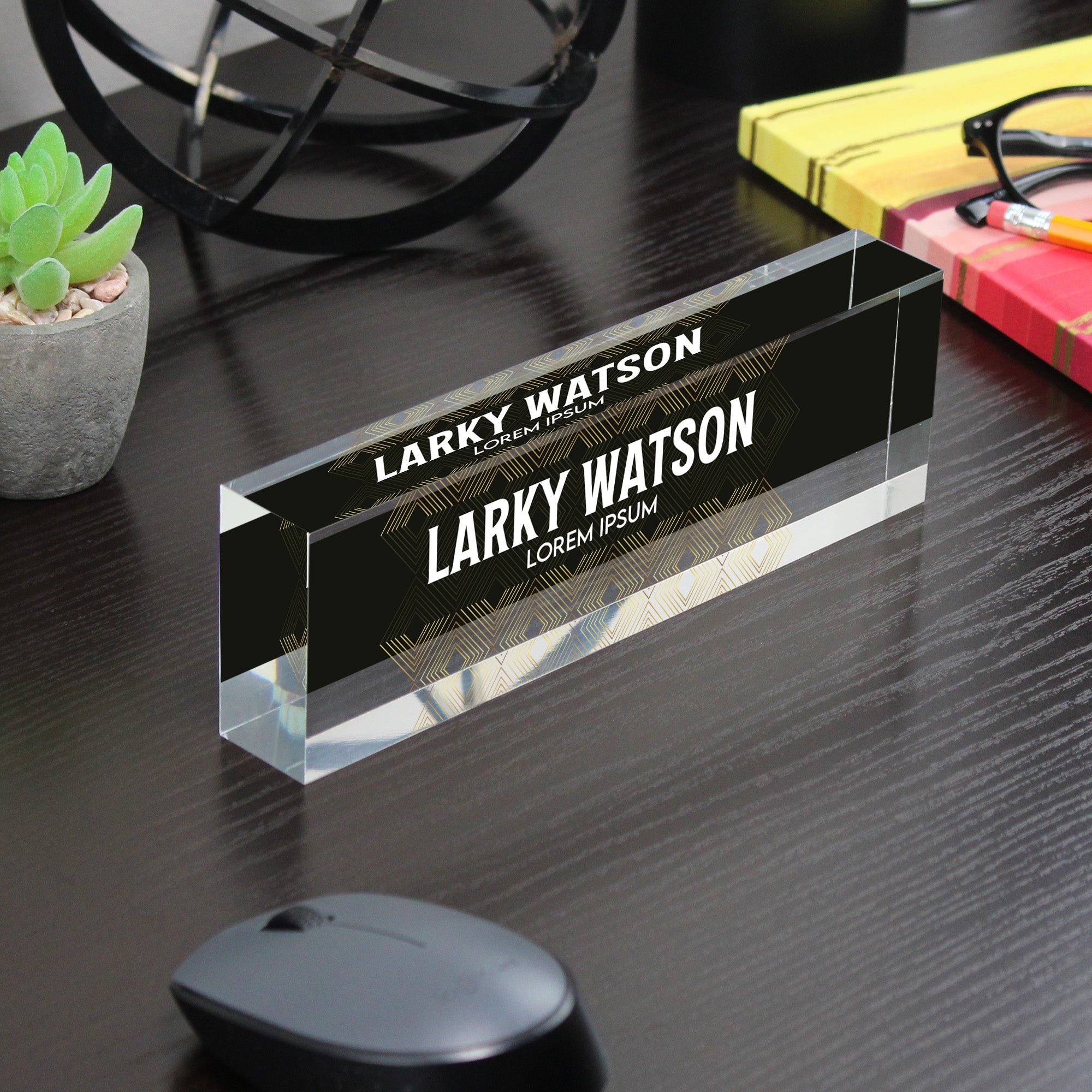 Personalized Acrylic Desk Name Plate – Elegant Custom Office Decor, Perfect Gift for Professionals and Graduates - Image 7
