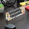 Personalized Floral Acrylic Desk Block with Custom Name & Title – Perfect Gift for Sales Professionals - Image 7