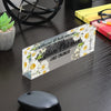 Personalized Floral Acrylic Desk Name Plate - Custom Engraved with Daisies Design for Office, Boss, or Gift - Image 7