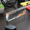 Personalized Floral Acrylic Desk Block - Custom Name & Title - Elegant Office Decor & Thoughtful Gift for Professionals - Image 7