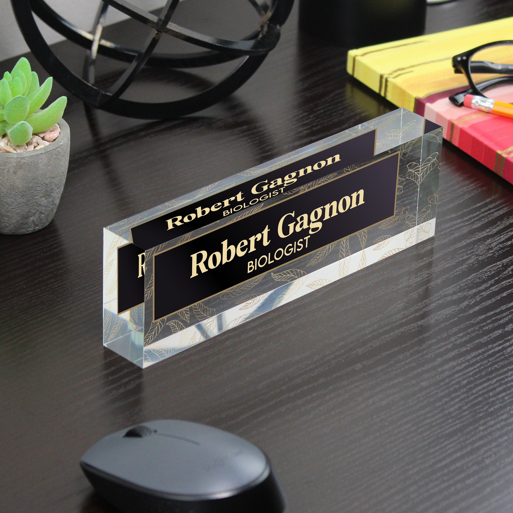 Personalized Acrylic Desk Nameplate - Custom Engraved Office Decor for Professionals, Teachers & More - Image 7