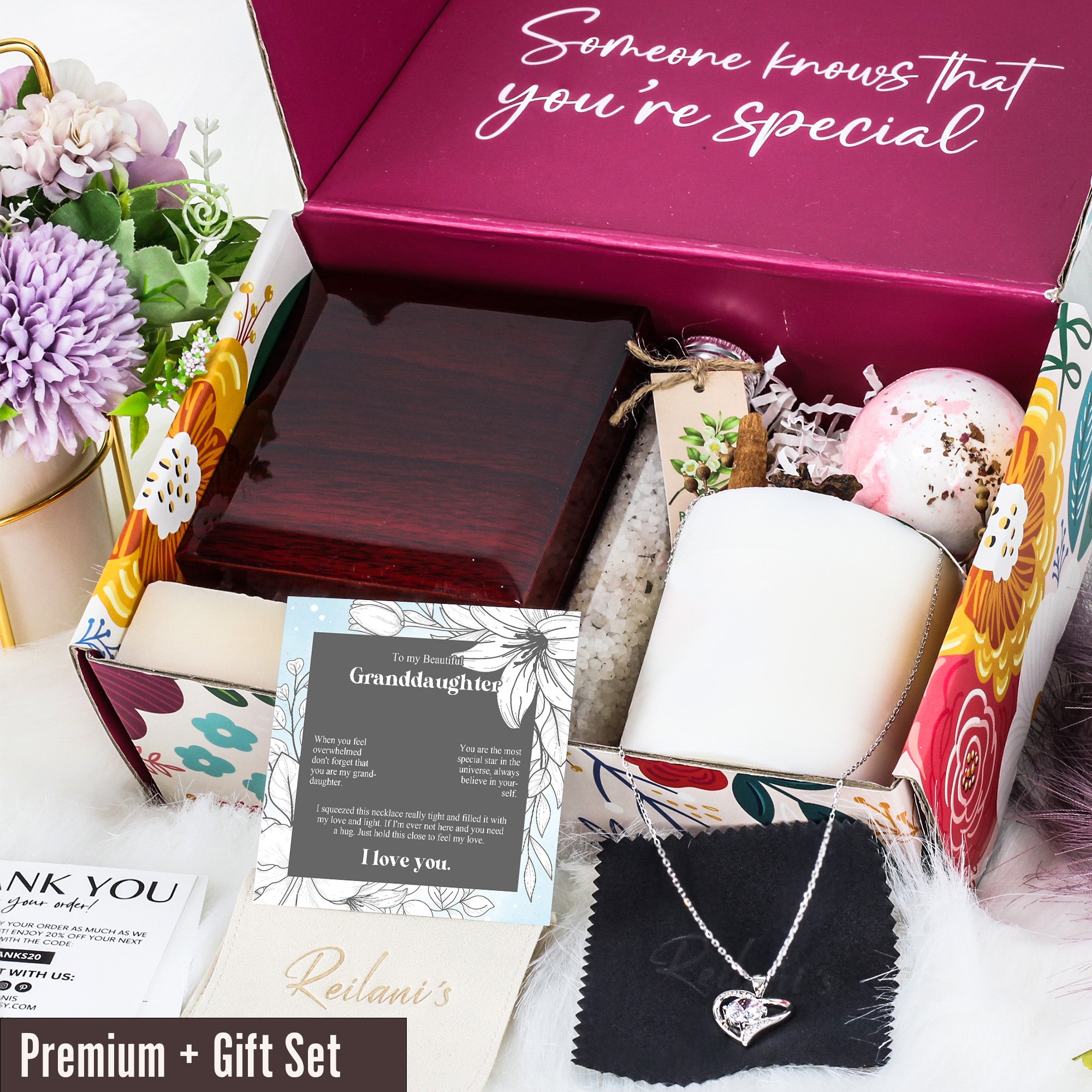 Personalized Granddaughter Necklace with Inspirational Message Card - Premium Silver Knot Pendant for Emotional Connection and Thoughtful Gift-Giving - Image 7