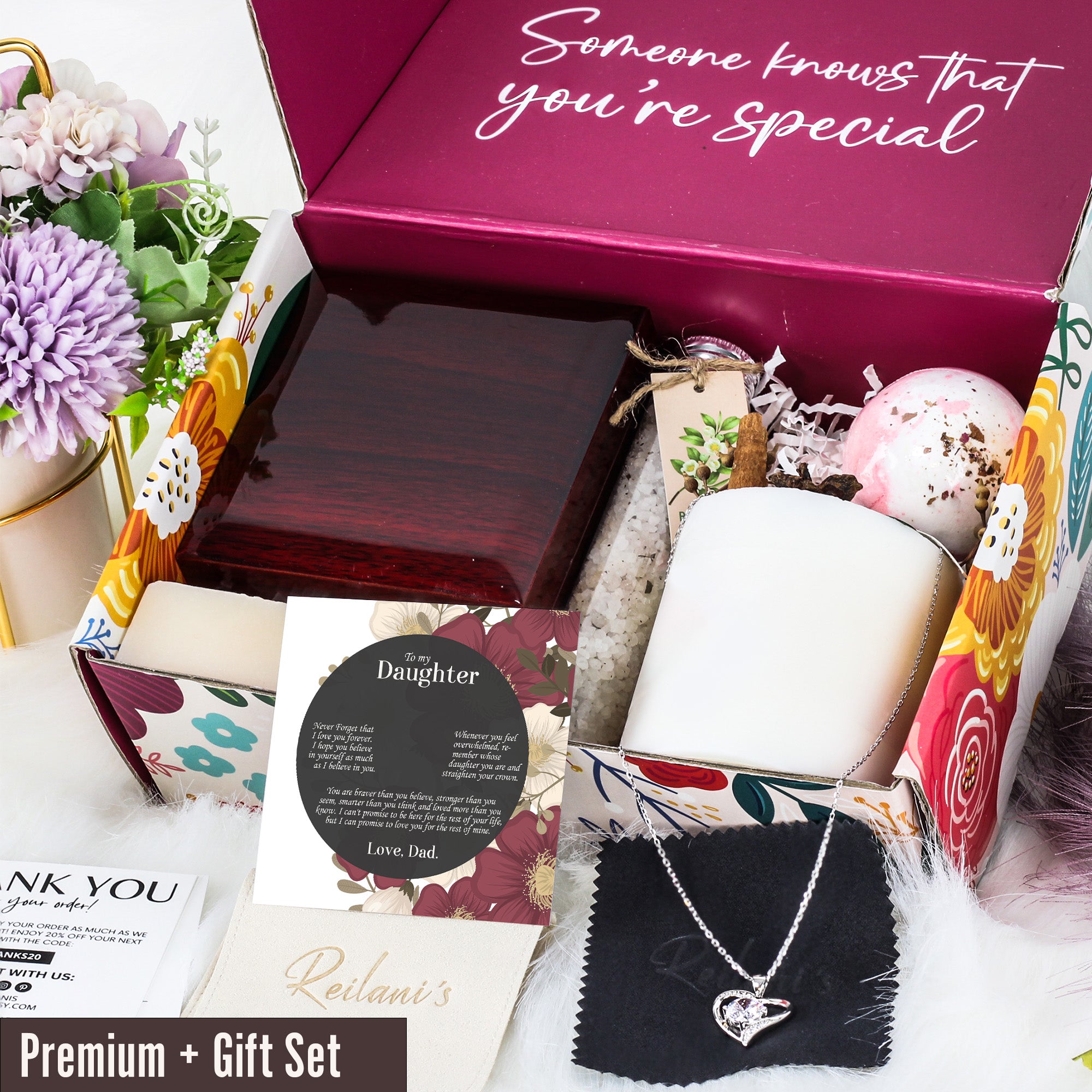 Personalized Infinity Knot Necklace with Heartfelt Message Card - Crafting Lasting Connections for Daughters - Image 7