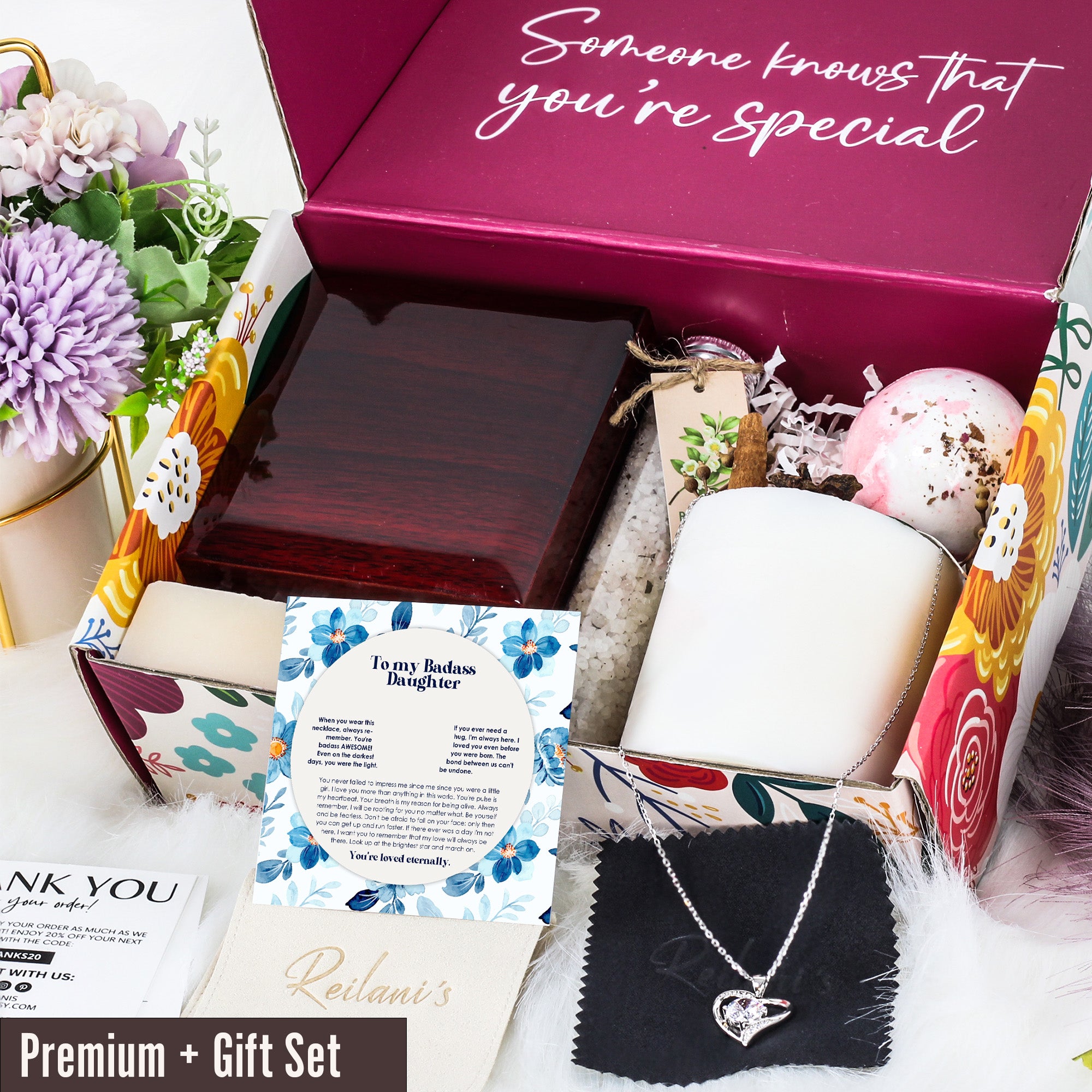 Personalized Badass Daughter Necklace with Heartfelt Message - Perfect Gift for Special Occasions - Image 7