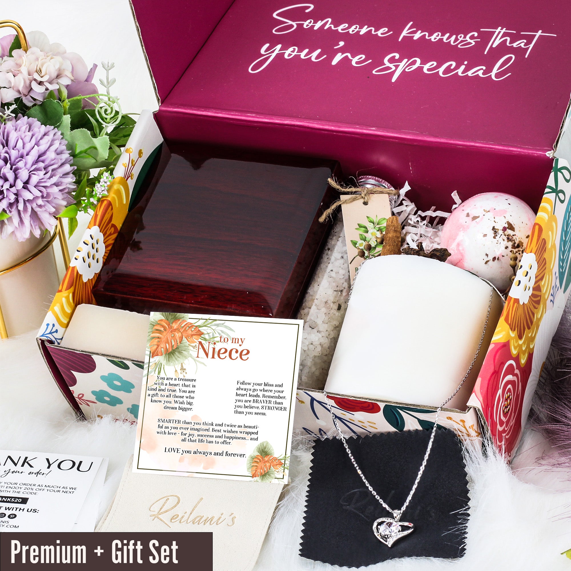 Heartfelt "To My Niece" Necklace - Personalized Gift with Inspirational Message Card and Elegant Design - Image 7