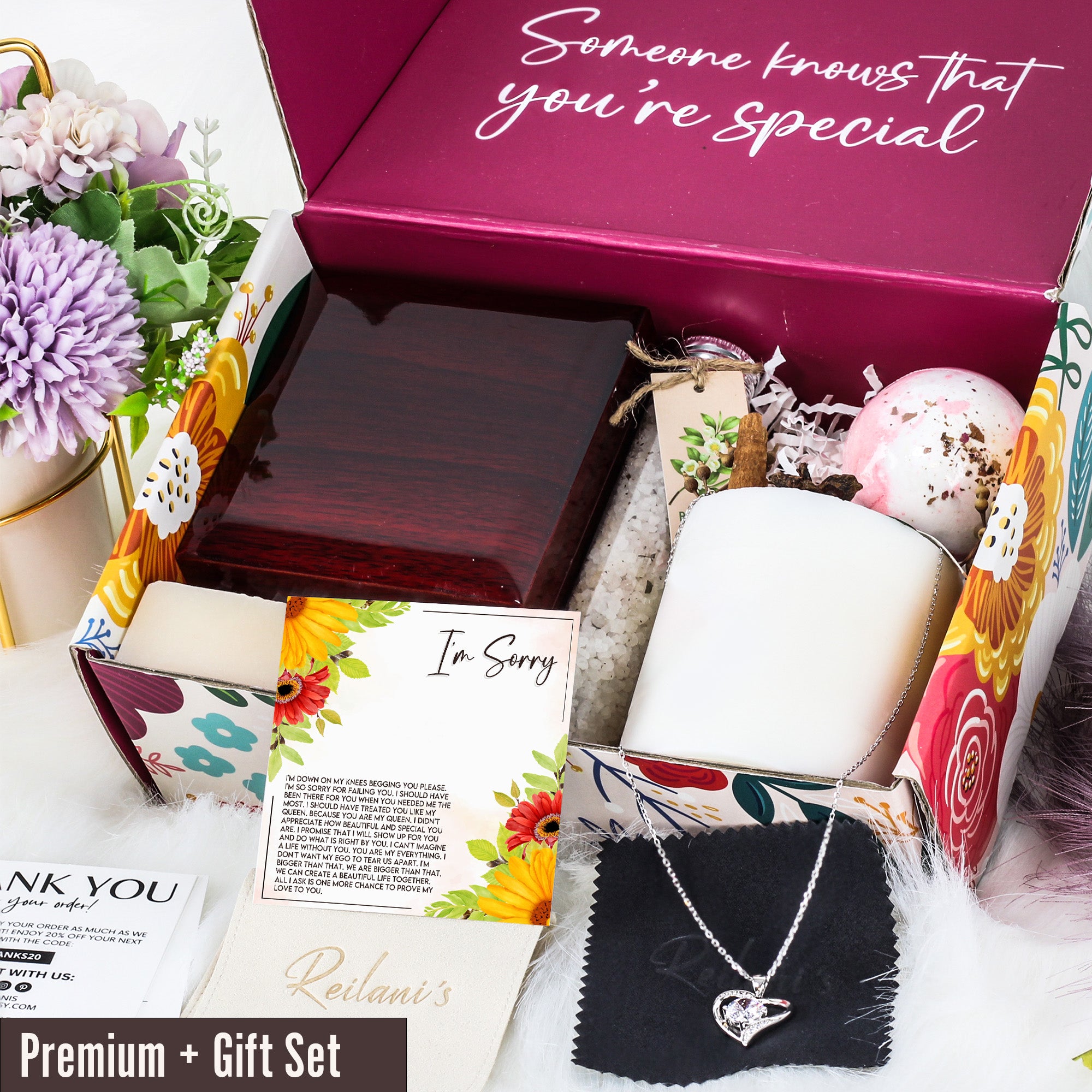 Personalized "I'm Sorry" Necklace with Heartfelt Message Card - Premium Quality & Elegant Design for Apology Gifts - Image 7