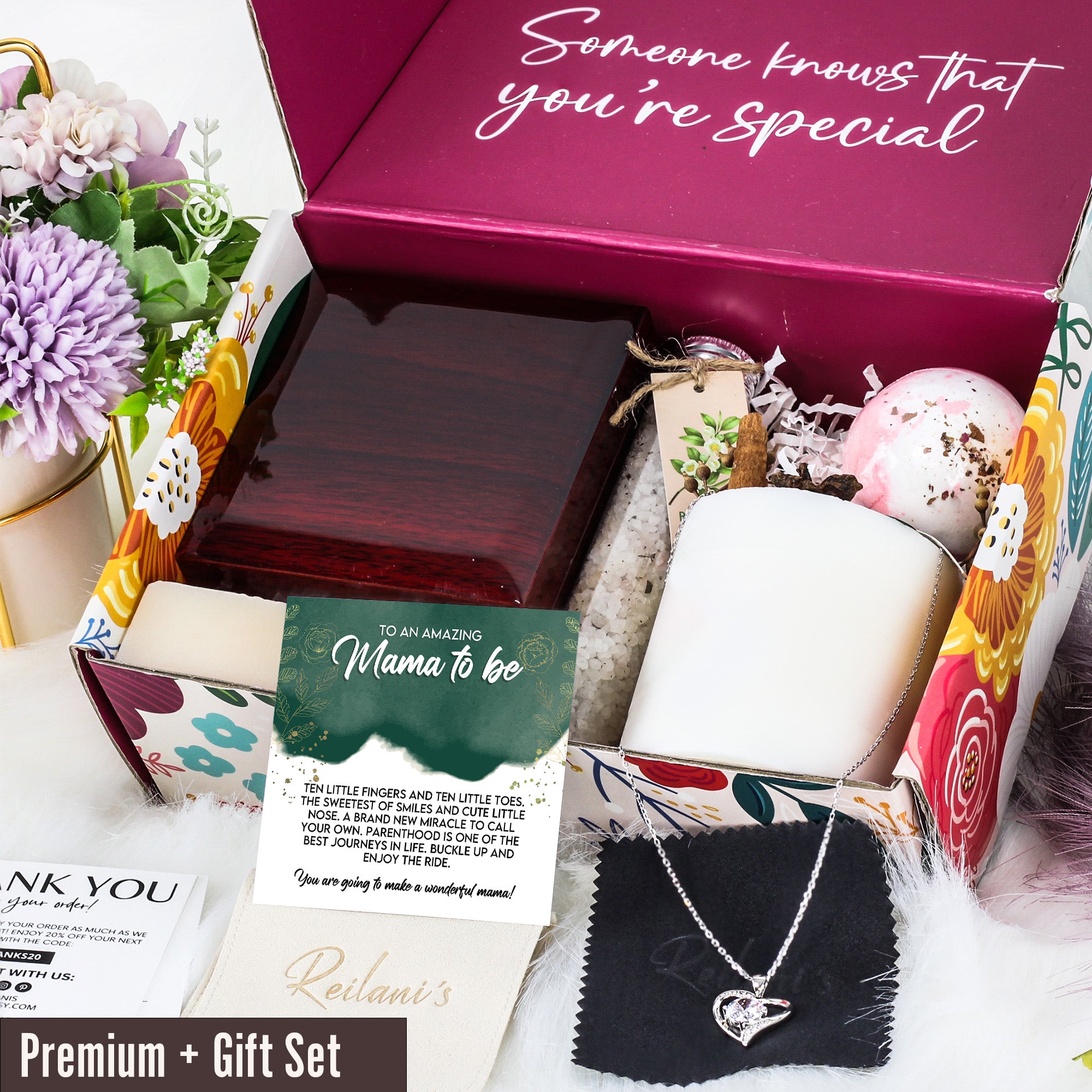 Personalized Mama-to-Be Necklace with Heartwarming Message Card – Celebrate Motherhood with Elegance and Love - Image 7