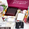 Personalized Message Card Necklace for Mom - Elegant Knot Pendant with Gift Box and Heartfelt Note - Image 7
