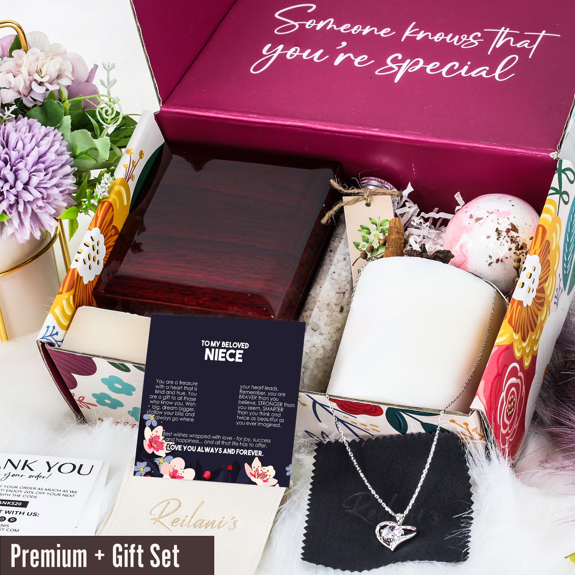 Elegant Personalized Necklace with Heartfelt Message Card for Beloved Niece – Exquisite Craftsmanship Perfect for Cherished Gifts - Image 7