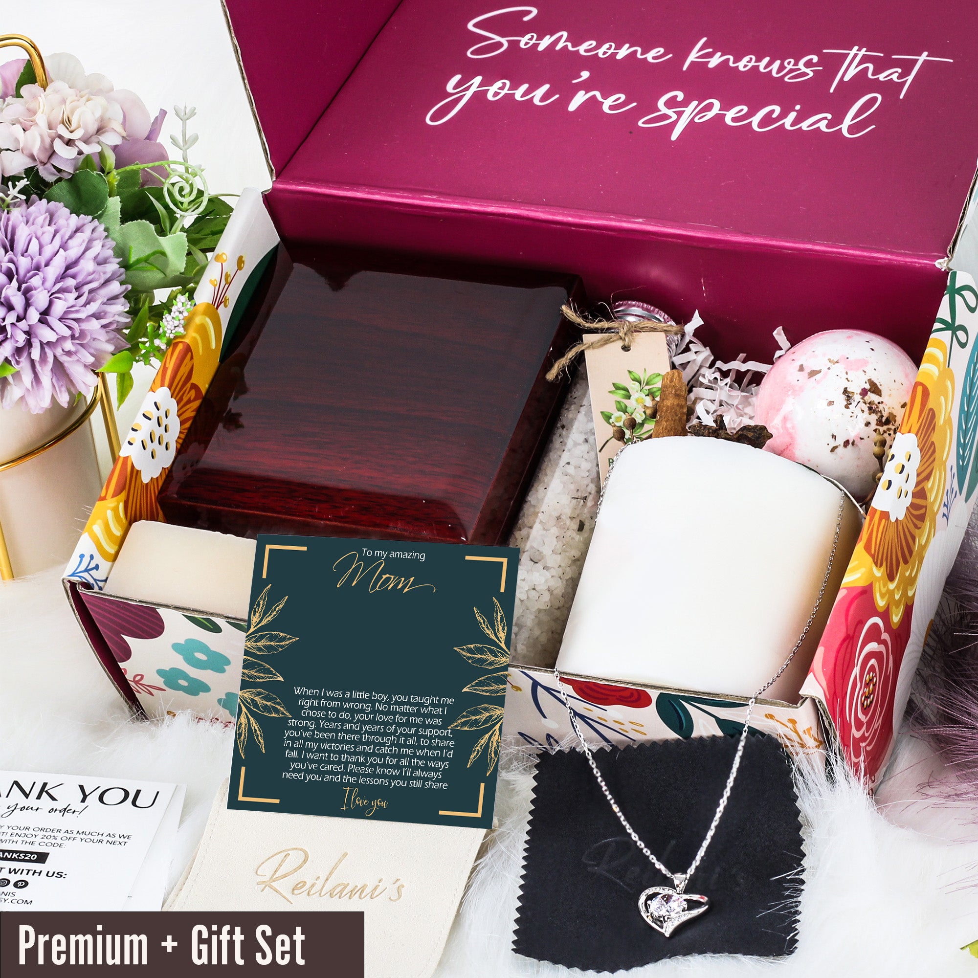 Personalized Sterling Silver Knot Necklace with Heartfelt Message Card for Mom - Ideal Gift for Mother's Day or Birthday - Image 7