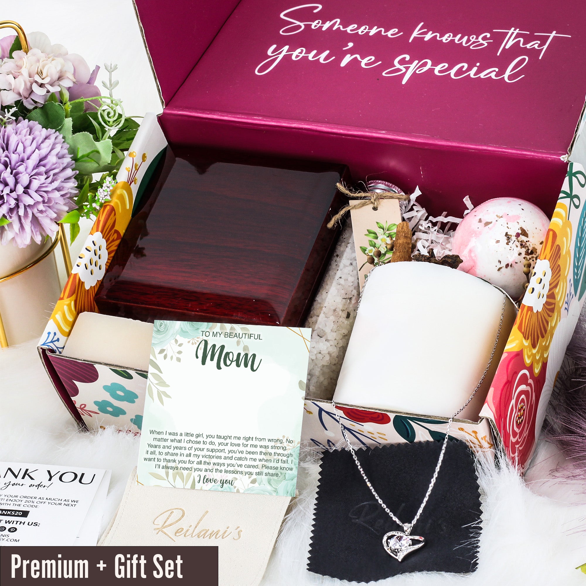 Personalized Silver Infinity Knot Necklace with Heartfelt Message Card - Perfect Gift for Mom on Mother's Day or Birthday - Image 7
