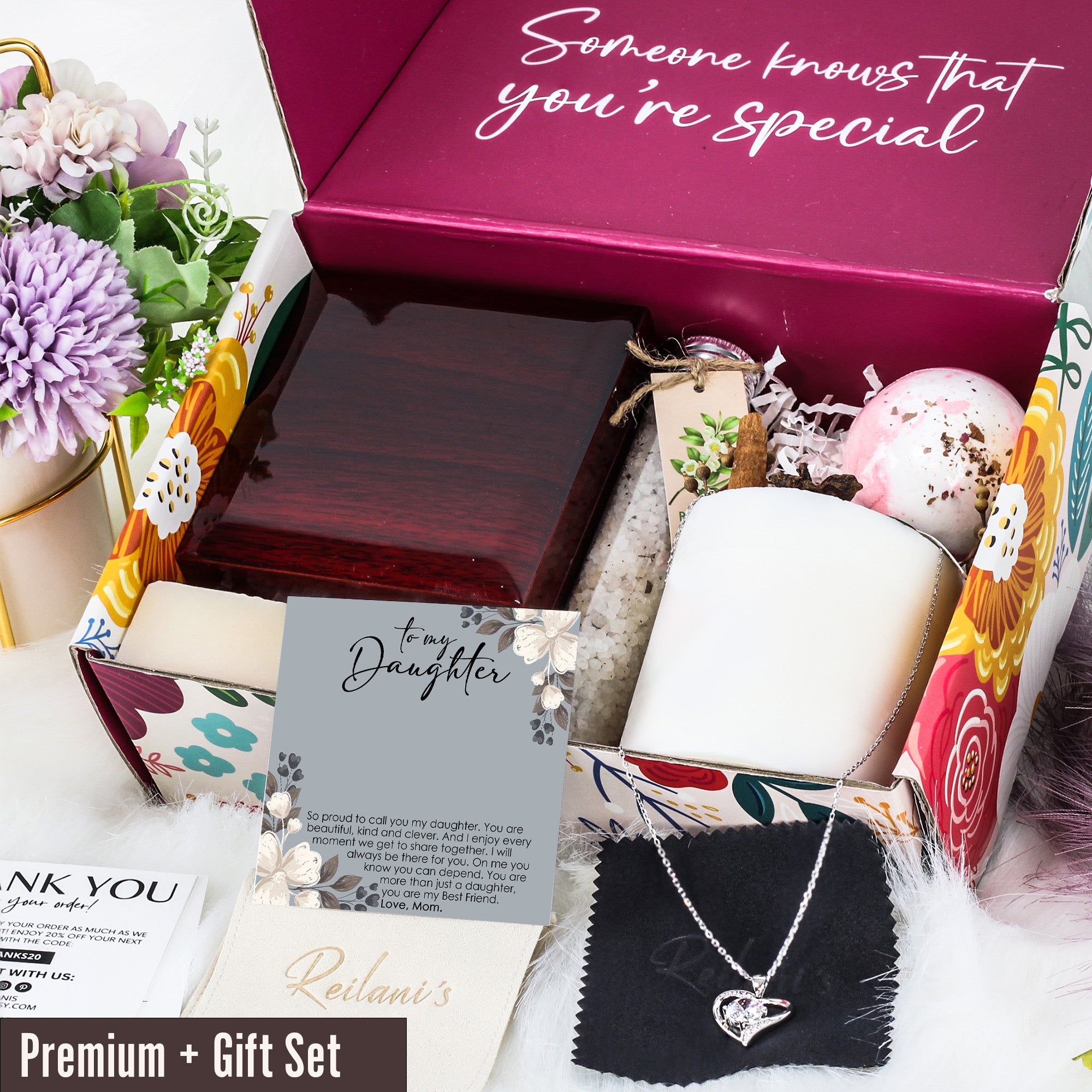 Heartfelt "To My Daughter" Knot Necklace with Personalized Message Card - Perfect Gift for Special Moments - Image 7