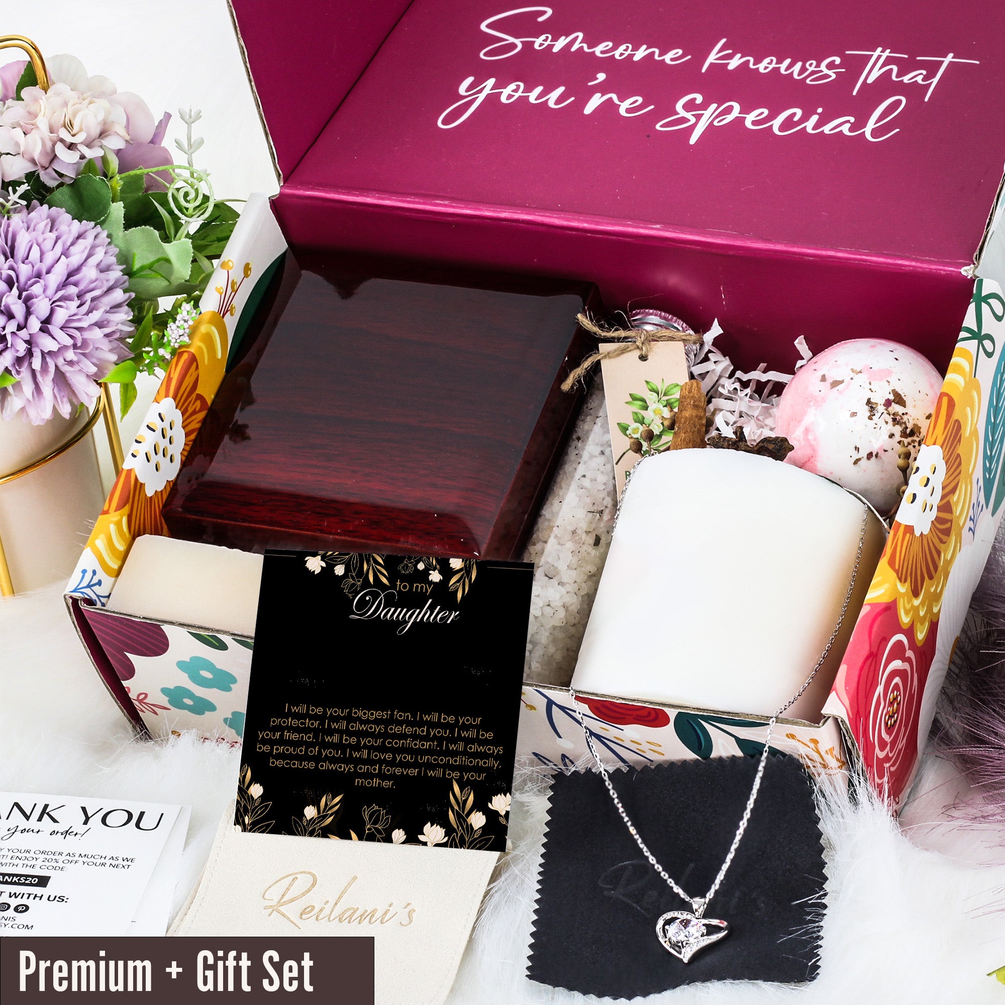 Elegant Personalized Necklace for Daughter – Sterling Silver Knot Pendant with Heartfelt Message Card - Image 7
