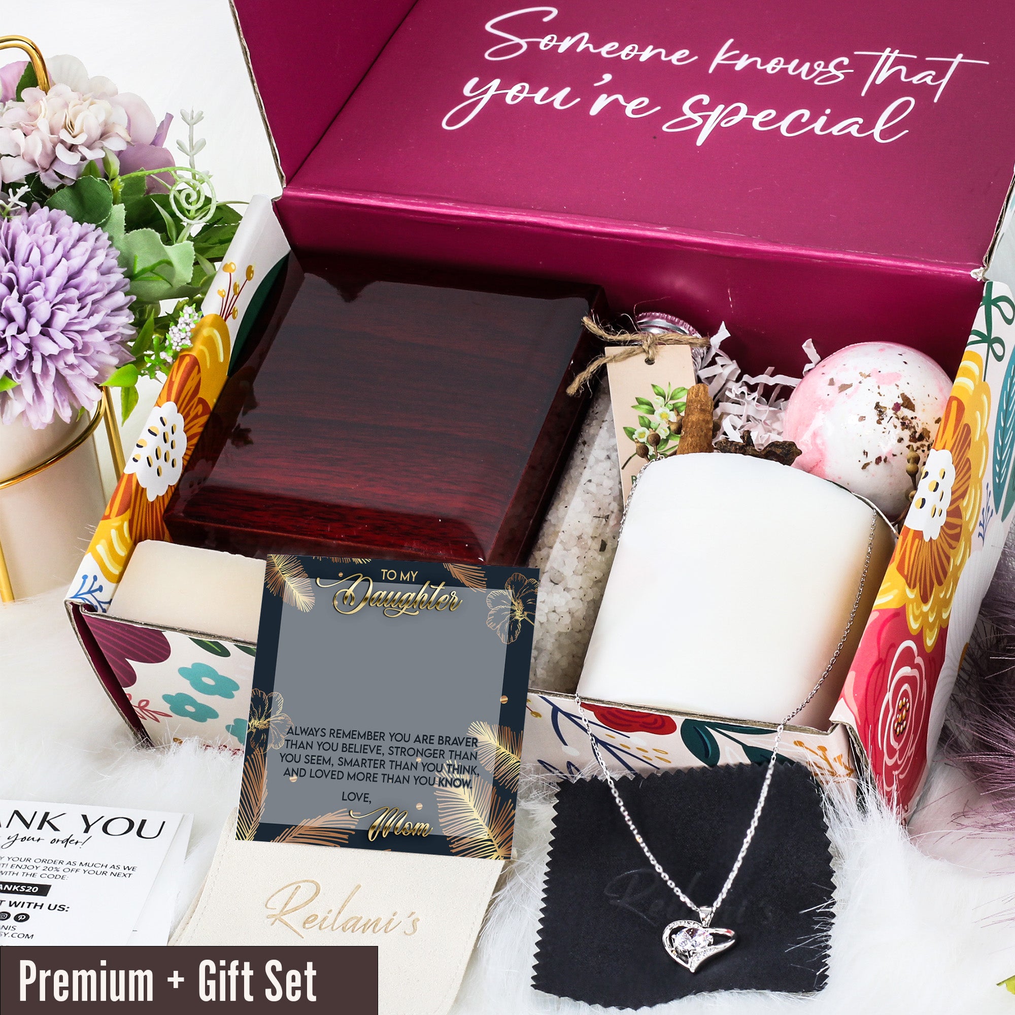 Elegant Personalized Knot Necklace with Message Card for Daughter - Premium Craftsmanship & Sentimental Gift from Mom - Image 7