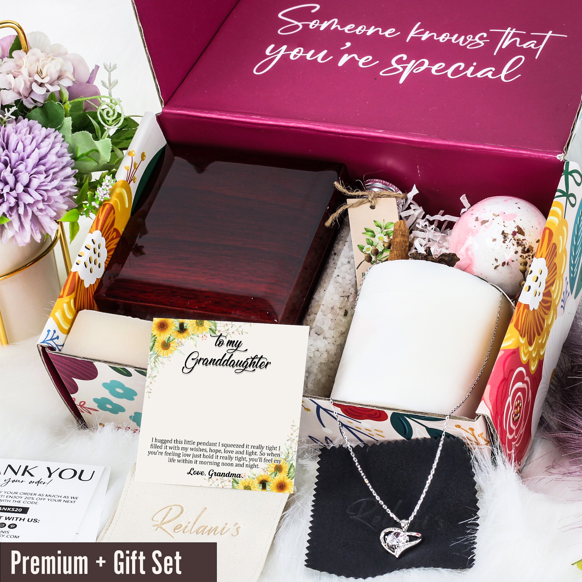 Personalized "To My Granddaughter" Necklace with Inspirational Message and Sunflower Design – Perfect Gift for Special Occasions - Image 7