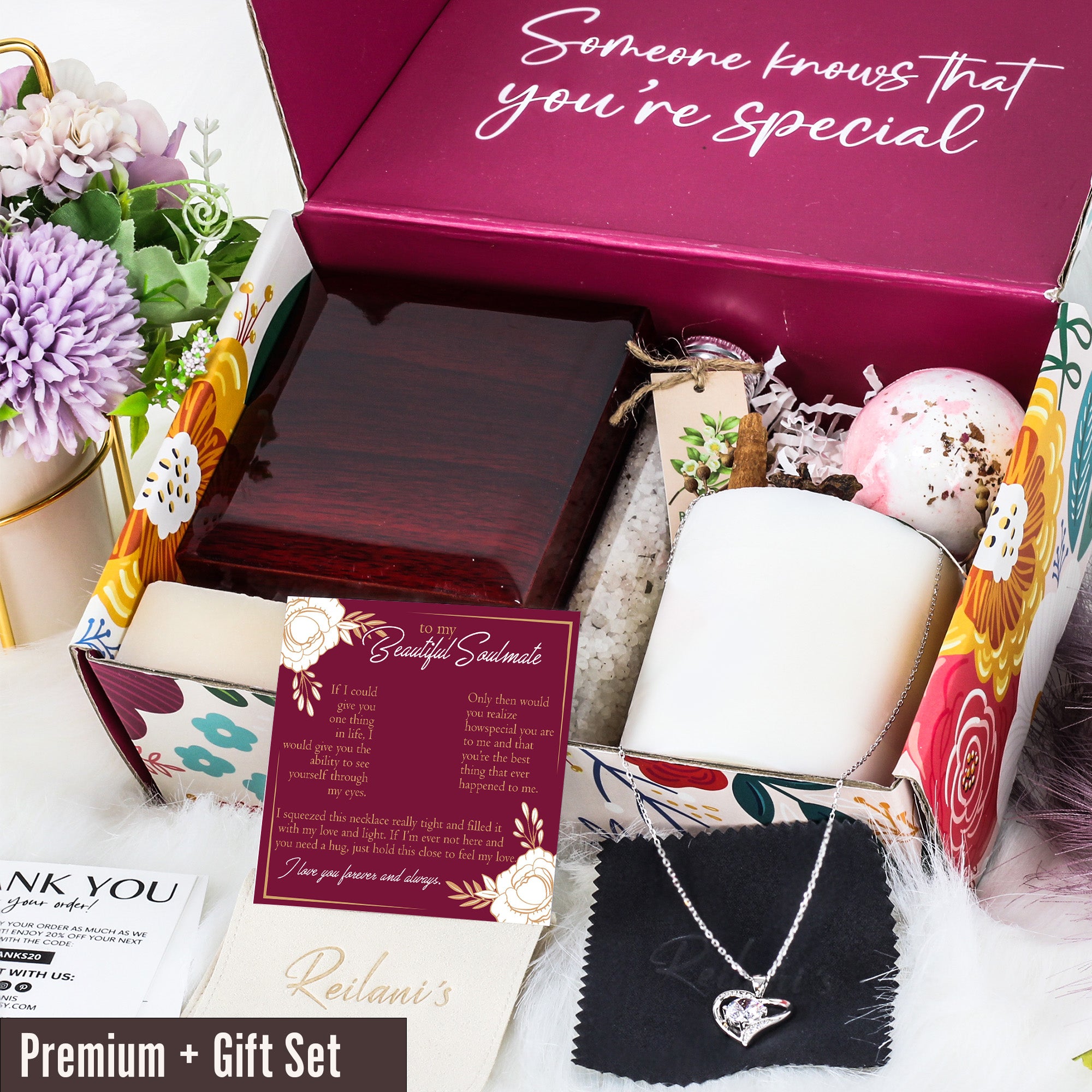 Personalized "To My Beautiful Soulmate" Necklace with Love Knot Pendant - Sterling Silver Jewelry for Special Occasions - Image 7