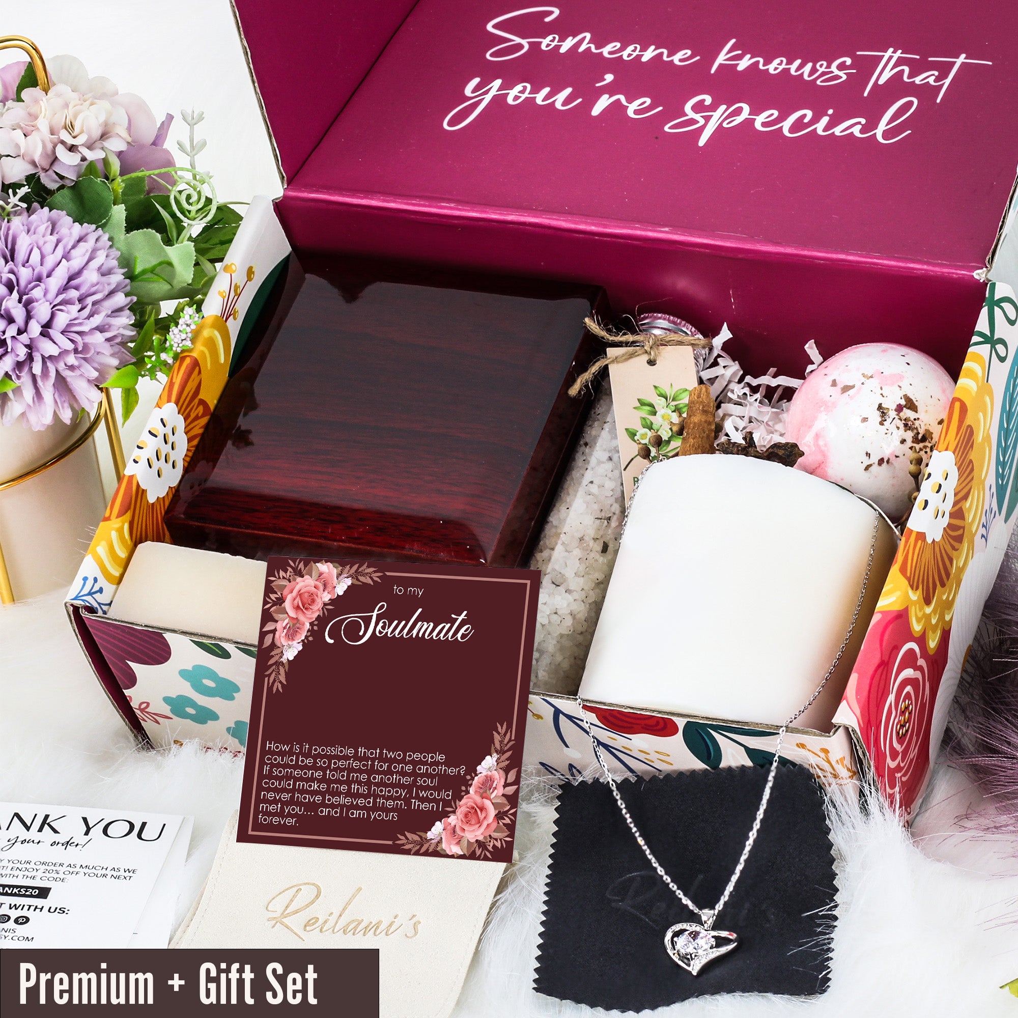 Personalized Soulmate Necklace with Heartfelt Message Card - Perfect Gift for Romantic Occasions - Image 7