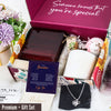Personalized "To My Grandson" Message Card Necklace with Shimmering Knot Pendant – A Gift of Love and Encouragement - Image 7