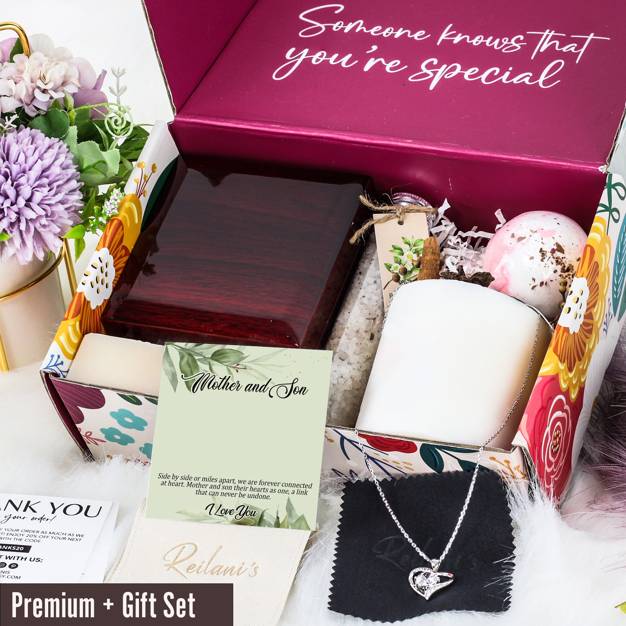 Elegant Mother and Son Intertwined Knot Necklace - Personalized Sterling Silver Gift with Heartfelt Message for Any Occasion - Image 7