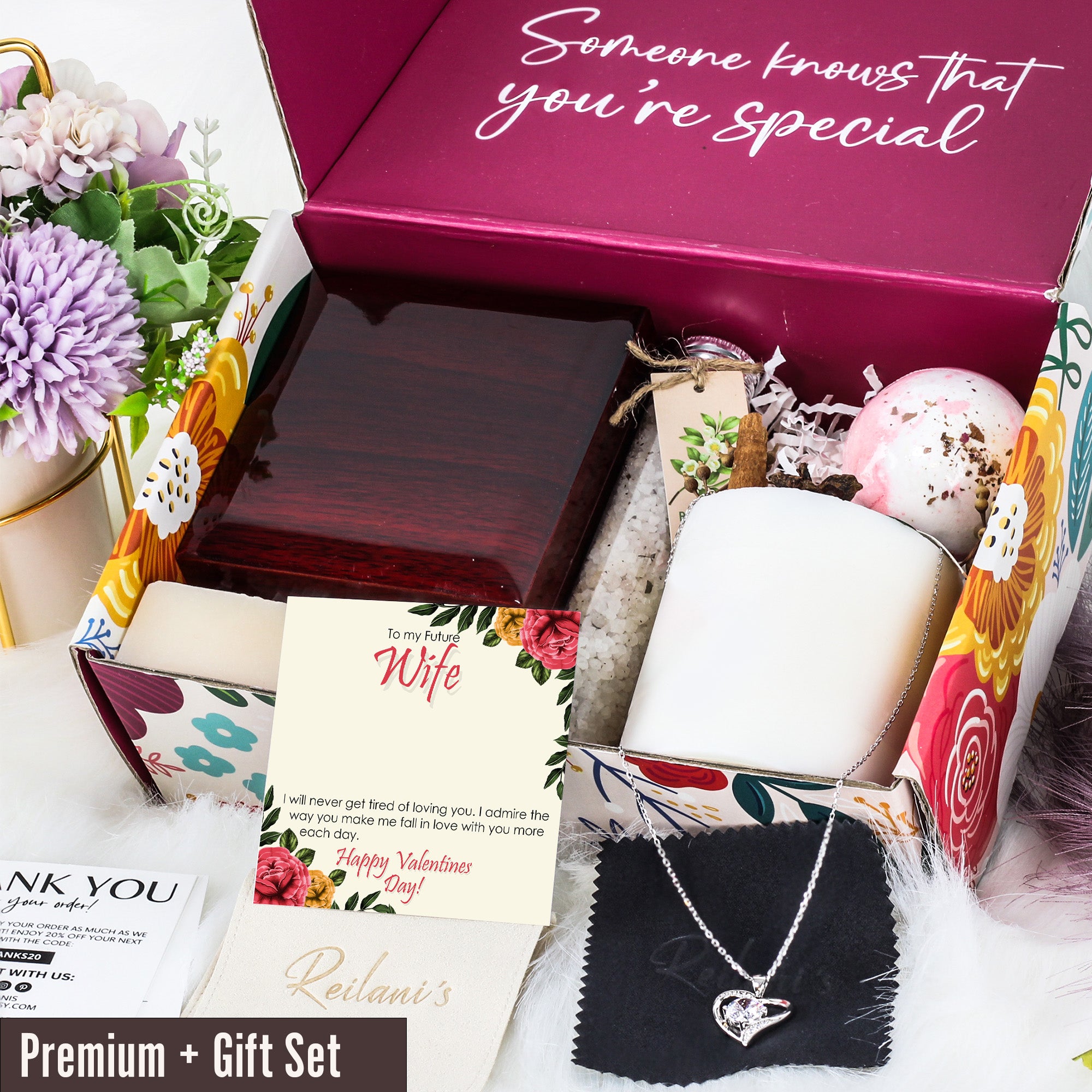 Elegant Personalized Necklace with "To My Future Wife" Message Card - Perfect Valentine's Day Gift for Her - Image 7