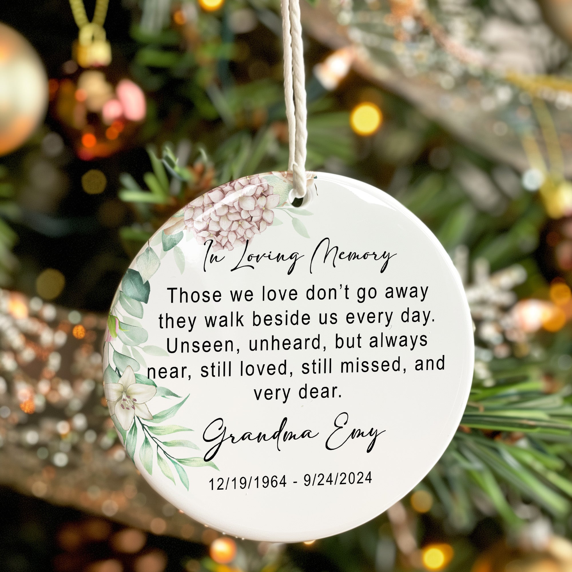 Personalized Memorial Ceramic Ornament – Custom In Loving Memory Keepsake for Cherished Ones - Image 7
