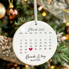 Personalized Wedding Date Ceramic Ornament – Custom Gift for Anniversaries, Weddings & Keepsakes - Image 7