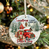 Personalized Memorial Christmas Ornament – Rustic Red Truck & Snowy Cabin Scene with Heartfelt Message – Perfect Gift for Remembering Loved Ones - Image 7