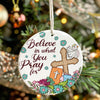 Personalized Handmade Ceramic Ornament with Inspirational Quote and Christian Symbols for Special Occasions - Image 7