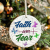 Personalized "Faith Over Fear" Butterfly Ceramic Ornament – Handmade Inspirational Keepsake with Custom Options - Image 7