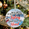 Personalized Sisters Ceramic Ornament - Handcrafted Winter Design for Heartfelt Holiday Gifting - Image 7