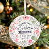 Beautifully Crafted Floral Ceramic Sister Ornament with Personalization for Heartfelt Gifting - Image 7