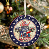 Personalized "God Bless the USA" Ceramic Ornament - Patriotic Star Design Keepsake - Image 7