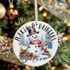 Personalized Snowman Ceramic Ornament – Handcrafted Holiday Decor, Custom Welcome Sign for Christmas Gifts & Winter Celebrations - Image 7