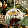 Personalized "The Adventure Begins" Ceramic Ornament - Forest Bear Design for Adventurous Spirits - Image 7