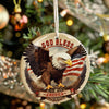 Personalized Patriotic Eagle Ceramic Ornament - Handmade American Flag Home Decor for Special Occasions - Image 7