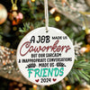 Personalized Ceramic Ornament Keepsake: Celebrating Friendship and Laughter in the Workplace - Perfect 2024 Gift - Image 7