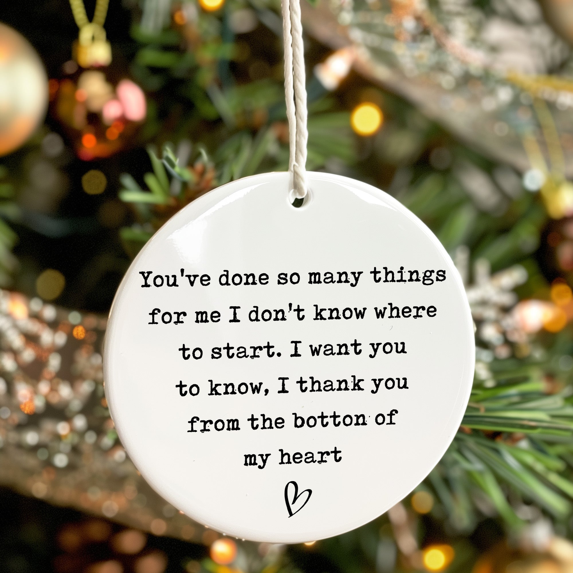 Thoughtful Ceramic Ornament with Heartfelt Message - Perfect Personalized Gift for Special Occasions - Image 7