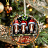 Personalized Merry Christmas Horse Ornament – Custom Handcrafted Ceramic Holiday Decoration with Santa Hats, Perfect Gift for Horse Lovers - Image 7
