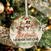 Personalized Snowman Ceramic Ornament – Charming Holiday Keepsake with Heartfelt Message for Loved Ones - Image 7