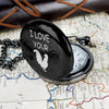 Personalized Pocket Watch - "I Love Your" Design with Silhouette Art - Perfect Custom Gift for Special Occasions - Image 7