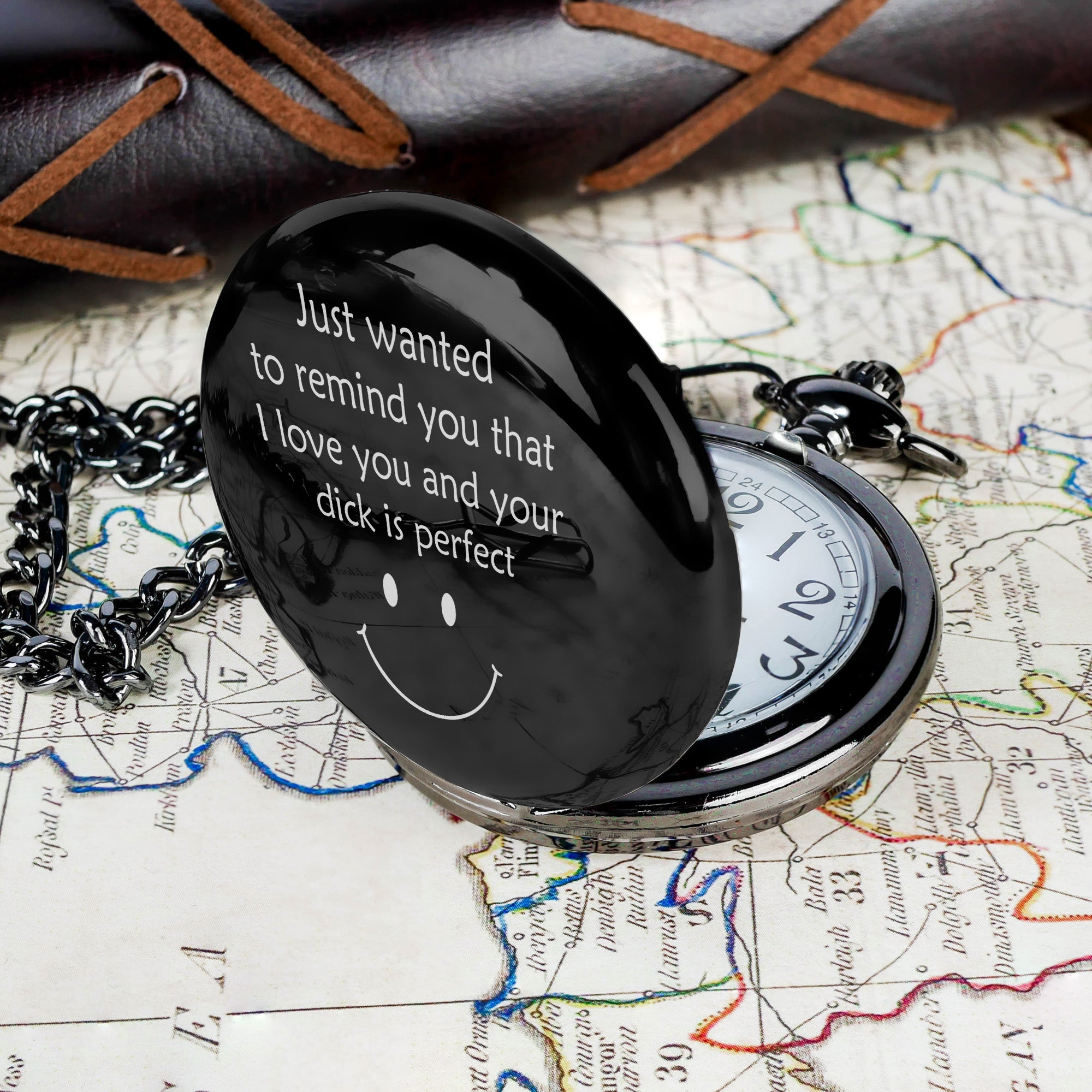 Elegant Personalized Pocket Watch with Heartfelt Message – Unique Gift for Him or Her - Image 7