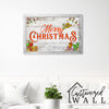 Personalized Rustic Christmas Wall Art: Handmade Wrapped Canvas with Holiday Greetings – Perfect for Gift-Giving - Image 7