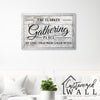 Personalized Family Gathering Place Canvas Sign – Rustic Farmhouse Decor for Heartfelt Gift Giving - Image 7