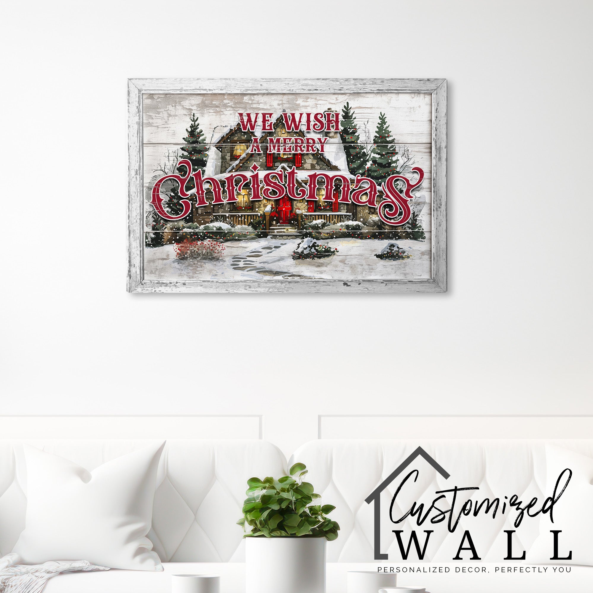 Personalized Merry Christmas Wrapped Canvas Wall Art - Custom Holiday Decor for Home and Gifting - Image 7
