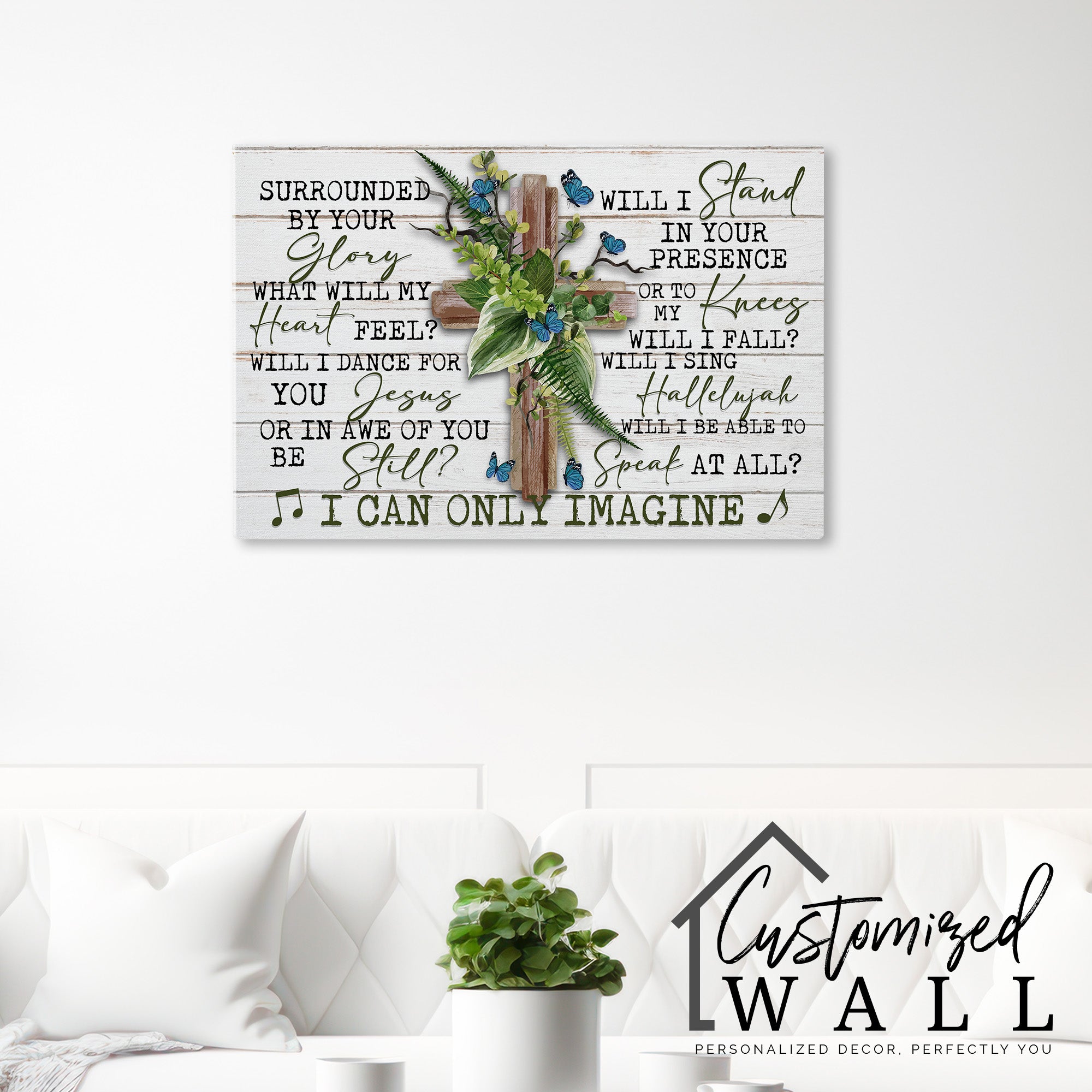 Personalized Inspirational Canvas Art with Cross and Floral Accents – Perfect for Home Decor, Gifts, and Spiritual Encouragement - Image 7