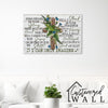 Personalized Inspirational Canvas Art with Cross and Floral Accents – Perfect for Home Decor, Gifts, and Spiritual Encouragement - Image 7