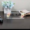 Personalized Acrylic Desk Block with Floral Design - Custom Name Sign for Cosmetologists and Beauty Professionals - Image 8