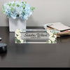 Personalized Floral Acrylic Desk Block for Makeup Artists – Custom Name Decor and Unique Gift Idea - Image 8