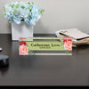 Personalized Floral Acrylic Desk Name Block - Elegant Office Decor for Supervisors, Gifts for Women, Custom Nameplate - Image 8